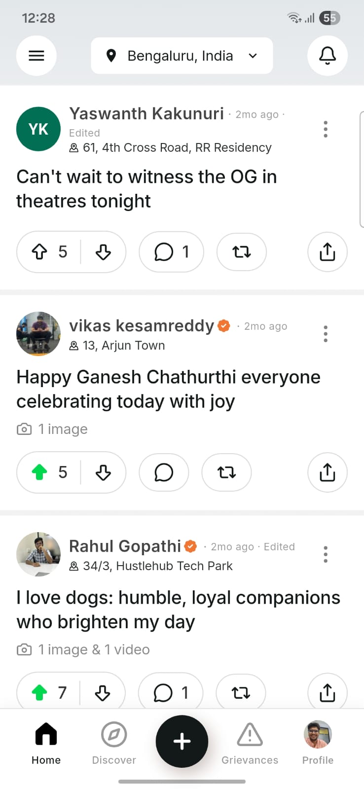 Home Feed - Community Posts